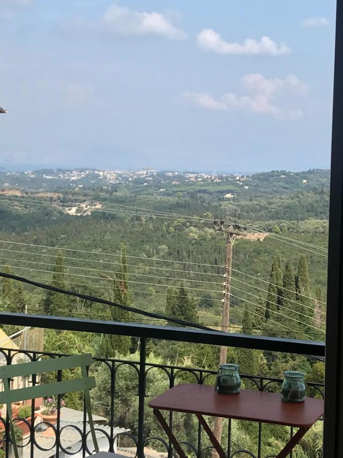 Schoenes Familienappartement In Pelekas, Corfu Mit Meerblick Ngoại thất bức ảnh