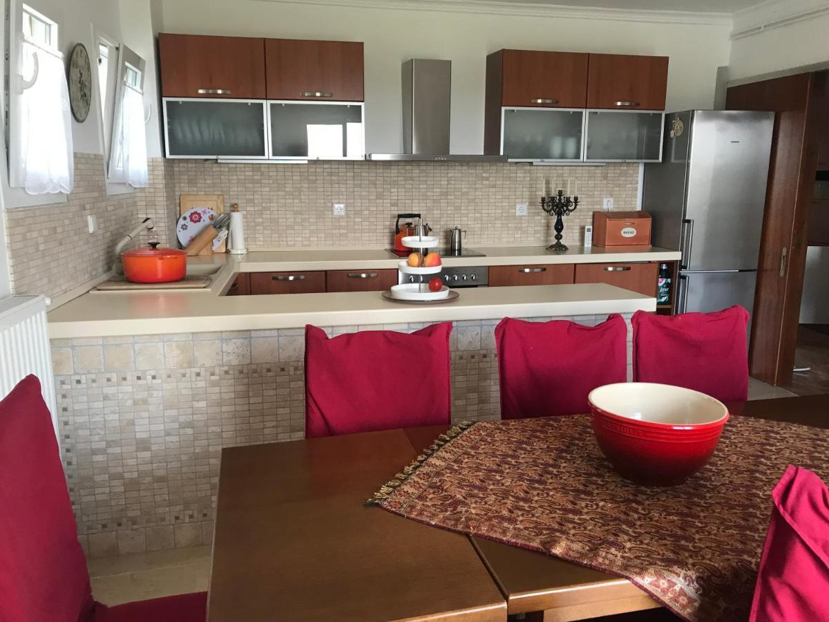 Schoenes Familienappartement In Pelekas, Corfu Mit Meerblick Ngoại thất bức ảnh