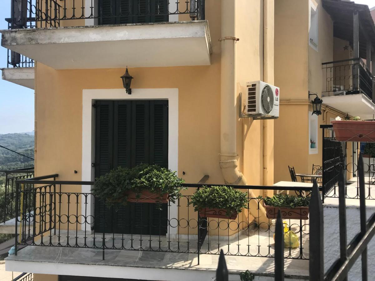 Schoenes Familienappartement In Pelekas, Corfu Mit Meerblick Ngoại thất bức ảnh