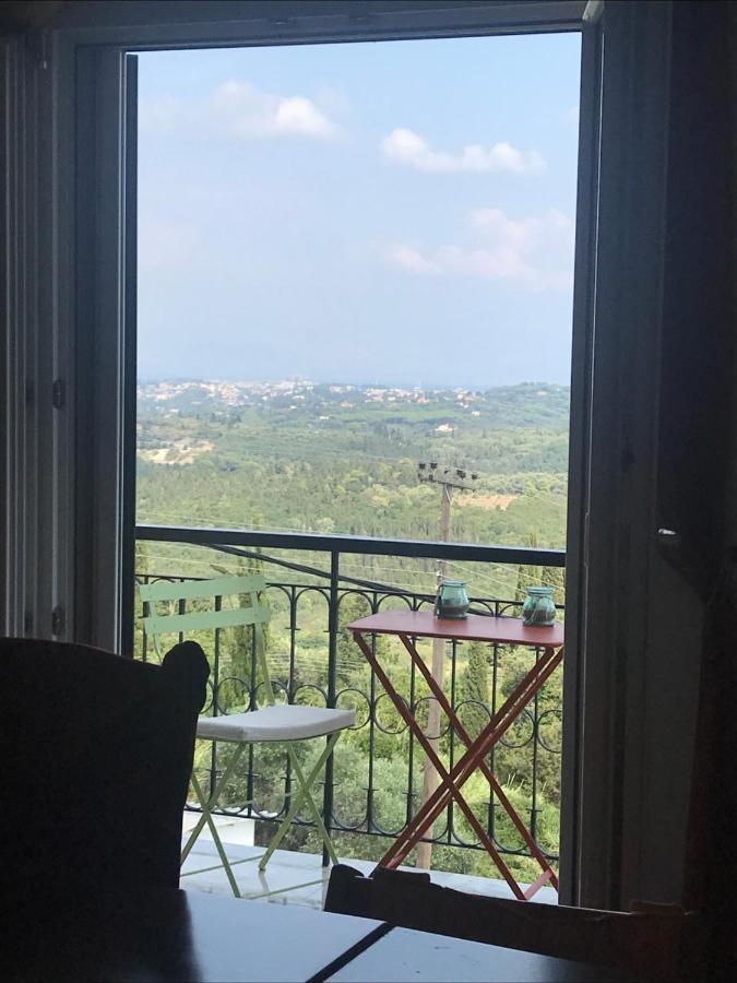 Schoenes Familienappartement In Pelekas, Corfu Mit Meerblick Ngoại thất bức ảnh