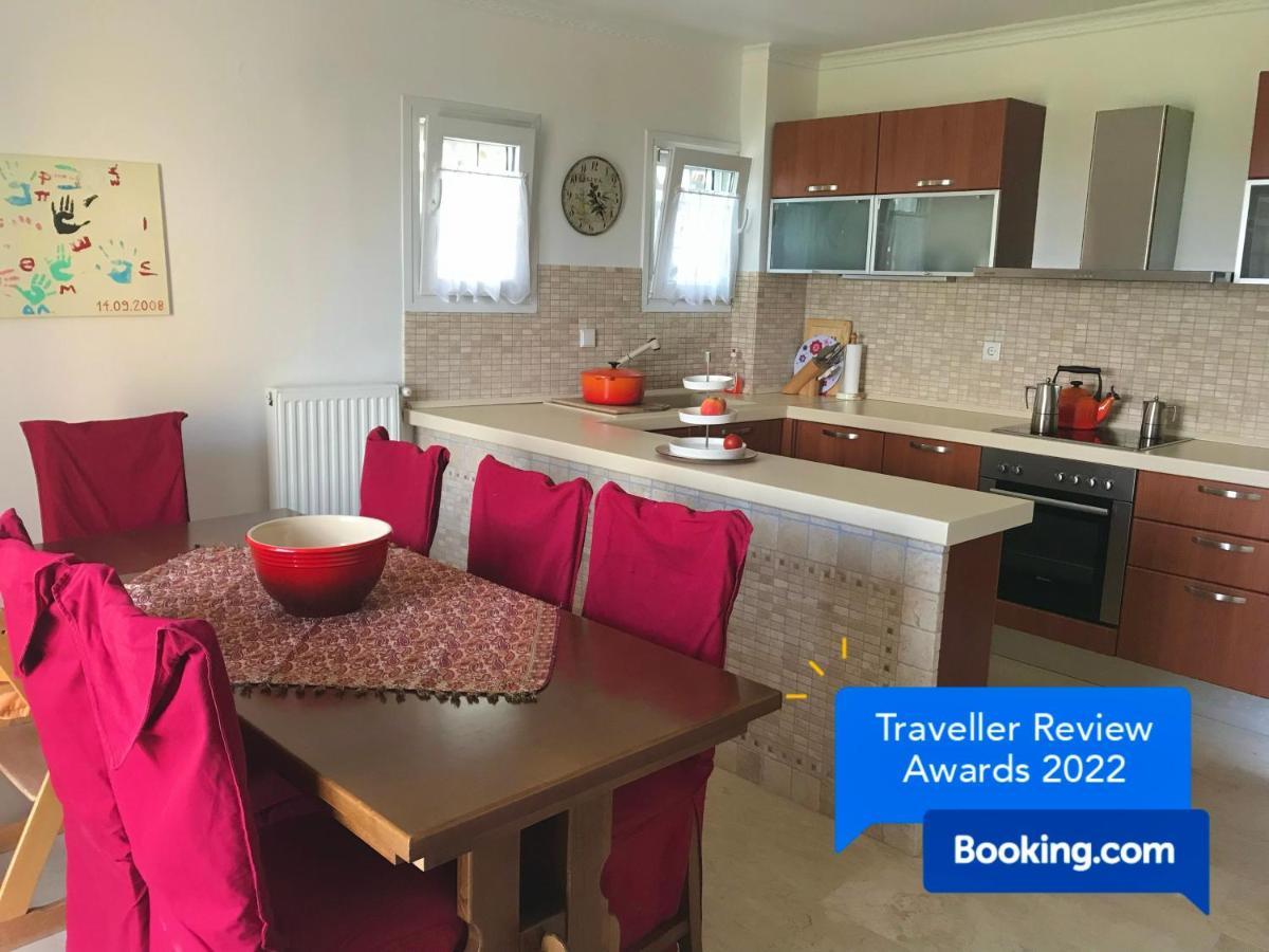 Schoenes Familienappartement In Pelekas, Corfu Mit Meerblick Ngoại thất bức ảnh