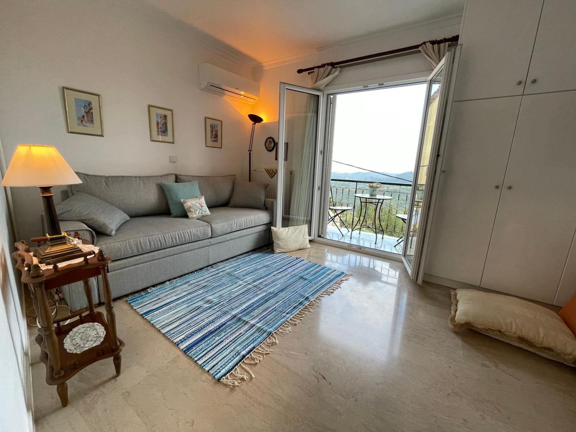 Schoenes Familienappartement In Pelekas, Corfu Mit Meerblick Ngoại thất bức ảnh